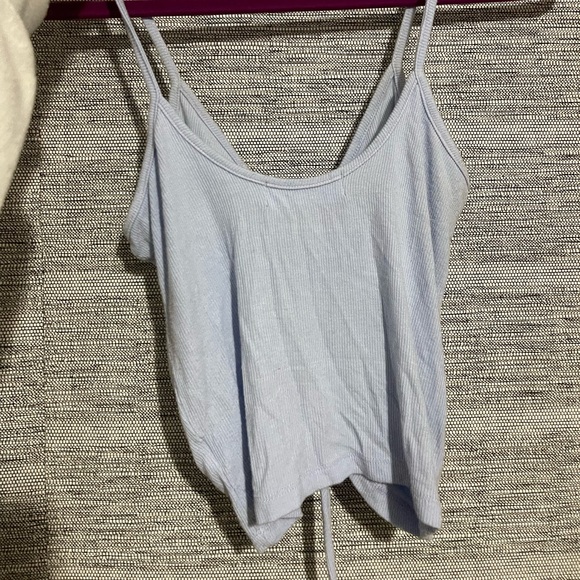 MOD On Trend Boutique Drawstring Rib Knit Cami Crop Top - Picture 3 of 9